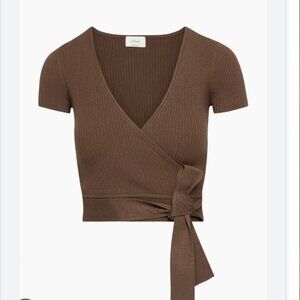 Wilfred all tied up sweater Short-sleeve wrap Savielle Sweater